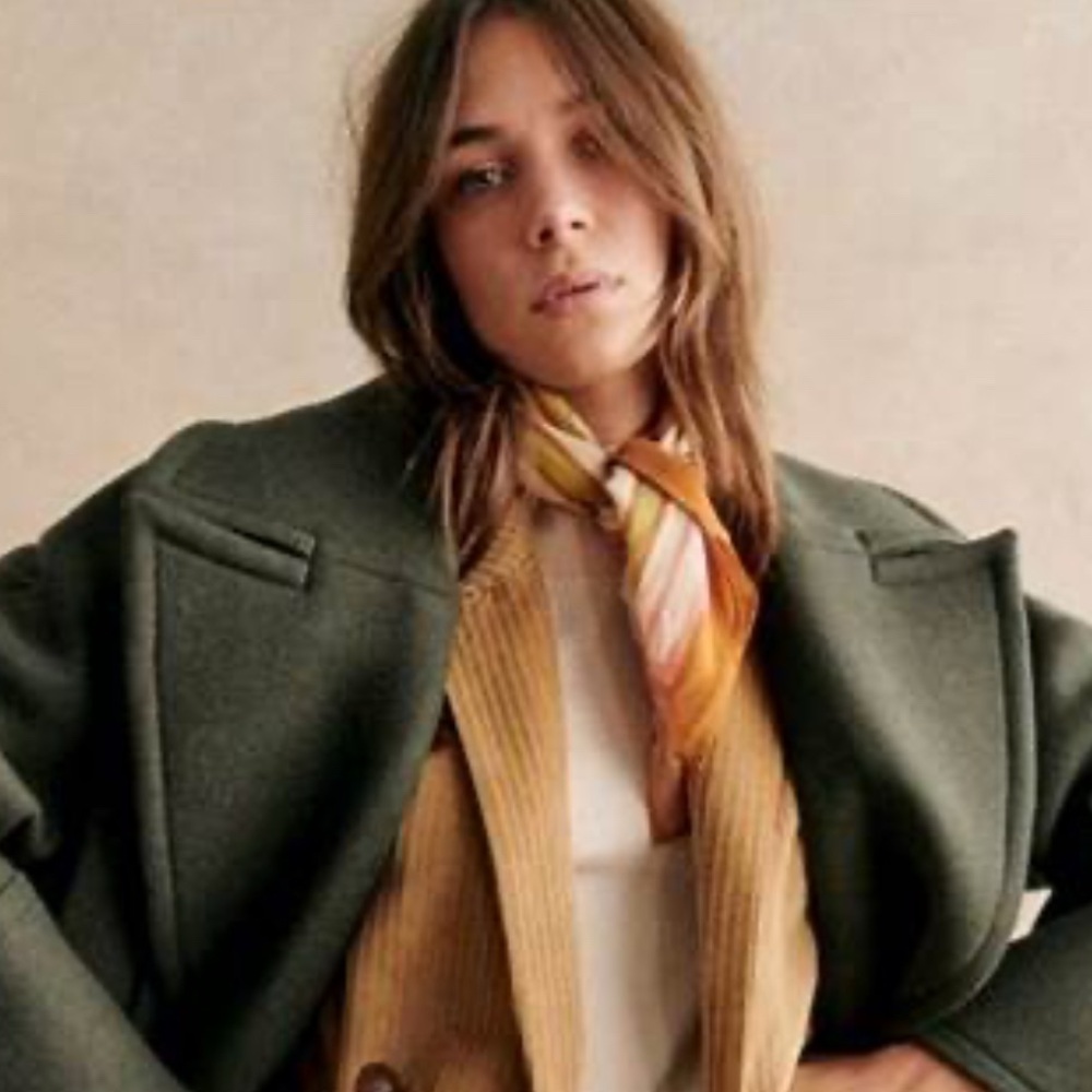 Sezane Multicolor Striped Scarf